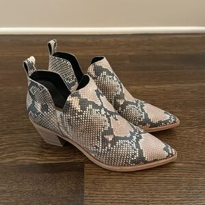 Dolce vita snake skin booties